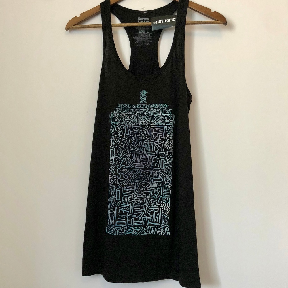 Hot Topic DR. WHO Racerback Tank Top NWT LG